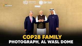 PM Modi at the COP28 Family Photograph, Al Wasl Dome