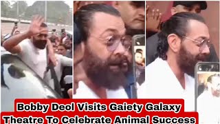 Bobby Deol Visits Gaiety Galaxy Theatre To Celebrate Animal Success With Audience