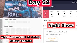 Tiger 3 Movie Housefull Show In Night Show At Gaiety Galaxy Theatre In Mumbai