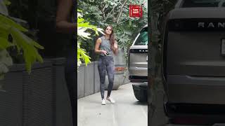 #PoojaHegde spotted after workout