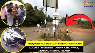 Frequent #accidents at Naibag-Poraskade. Locals threaten to block highway, demand traffic island