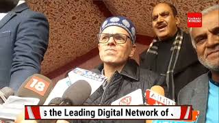 Omar Abdullah on the eve of JKNC Party Worker's Convention at Town Hall Beerwah (Budgam)