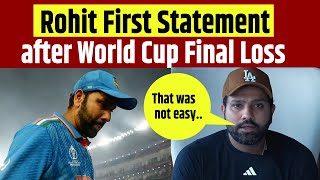 Rohit Sharma Opens Up on Recovering From 2023 World Cup Loss