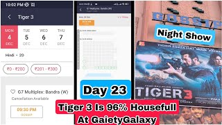 Tiger 3 Movie Is 96 Percent Sold Out In Night Show At Gaiety Galaxy Theatre In Mumbai,Simply Amazing
