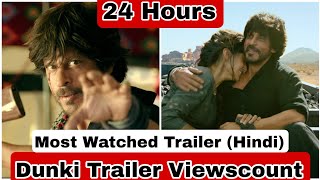 Dunki Trailer Record Breaking Viewscount In 24 Hours, SRK Breaks All Views Record By Hindi Trailer