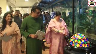 Raj and Sharmila Thackeray inaugurate Sharvari Luth's Jehangir exhibition Alekhyam