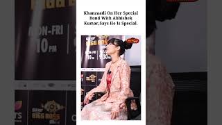 Bigg Boss 17 | Khanzaadi Reaction On Special Connection With Abhishek Kumar, Love Dosti | #shorts