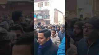 Body of Inspector Masroor Ali Wani reaches his residence at Iddgah Srinagar