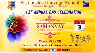ST ALOYSIUS GONZAGA SCHOOL MANGALURU || SAMANVAY -12TH ANNUAL DAY CELEBRATION|| DAY3 || V4NEWS LIVE