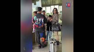 Christmas Trip पर निकली #ShilpaShetty || पति और बच्चों के साथ airport पर हुई spot