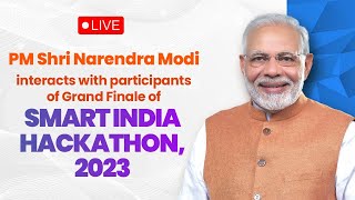 PM Shri Narendra Modi interacts with participants of Grand Finale of Smart India Hackathon, 2023