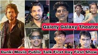 Dunki Movie Public Talk And Excitement First Day First Show At Gaiety Galaxy Theatre In Mumbai