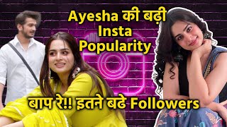 Bigg Boss 17 | Ayesha Khan Ke Instagram Par Badhe Jabardast Followers | Munawar Faruqui