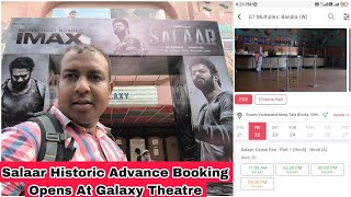 Salaar Movie Historic Advance Booking Opens At Galaxy Theatre In Mumbai, Ticket Booking Record