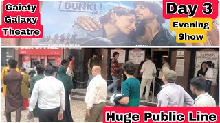 Dunki Movie Huge Public Line Day 3 Evening Show At Gaiety Galaxy Theatre In Mumbai