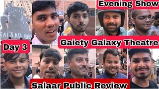 Salaar Public Review Day 3 At 3.30 Pm Show At Gaiety Galaxy Theatre In Mumbai