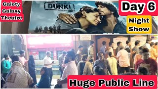 Dunki Movie Huge Public Line Day 6 Night Show At Gaiety Galaxy Theatre In Mumbai