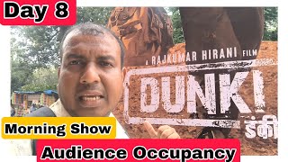 Dunki Movie Audience Occupancy Day 8 Morning Show