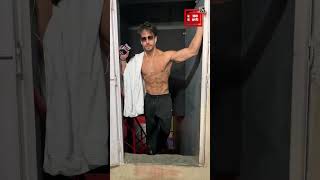 Workout से लौटे #TigerShroff ने flaunt की जबरदस्त body