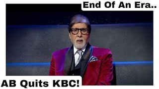 Amitabh Bachchan Quits Kaun Banega Crorepati After 23 Years, End Of An Era, Only SRK Can Host KBC