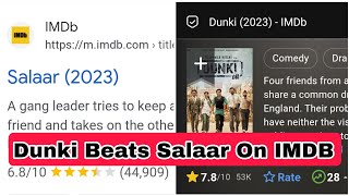 Dunki Movie Beats Salaar Film On IMDB Ratings, What's Your Opinion?