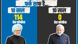 10 साल पहले PM Manmohan Singh ने आखिरी बार Press Conference की थी। Modi ने एक भी बार नहीं की।
