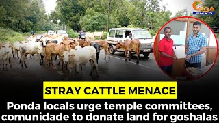 #StrayCattle Menace- Ponda locals urge temple committees, comunidade to donate land for goshalas
