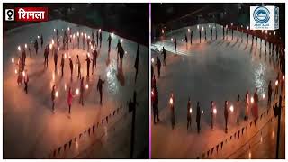 Shimla | IceSkatingCarnival | torchlight