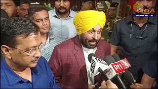 Delhi Chief Minister Arvind Kejriwal and his Punjab counterpart Bhagwant Mann  arrived in Goa