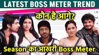 Bigg Boss 17 Boss Meter Latest Trend | Kaun Hai Aage? Munawar Abhishek Ankita Mannara Vicky