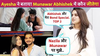 Bigg Boss 17 | Abhishek Ke Sath Mera Special Bond, Munawar Nazila.. | Ayesha Khan Interview