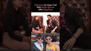 Abhishek Kumar On Video Call With Shalin Bhanot After Bigg Boss 17 | #shorts