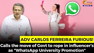 Carlos Ferreira Furious over Govt move to rope in influencer's