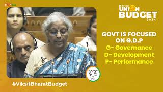 Our govt has provided transparent & accountable administration | Nirmala Sitharaman | FM | Budget