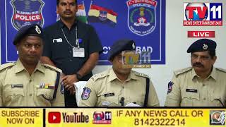 KIDNAPPING AND CHEATING GANG ARREST BY RAIDURGAM POLICE DCP MADHAPUR DR V VINEETH MEDIA CONFERENCE