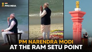 PM Narendra Modi at the Ram Setu point