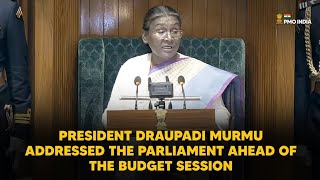 President Draupadi Murmu addresses the Parliament ahead of the Budget Session