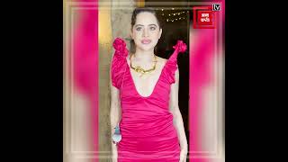 #Urfi ने पाला नया कबूतर || hot pink dress और बगल में कबूतर लिए नजर आई actress