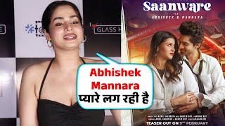 Ayesha Khan Reaction On Abhishek Mannara's Saanware Music Video