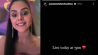 Priyanka Chahar Choudhary Karegi INSTA LIVE Par Apne NEW Project Announce