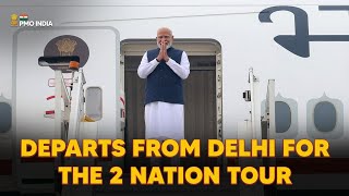 PM Narendra Modi departs from Delhi for 2 nation tour