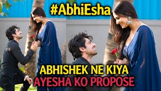 Abhishek Kumar Ne Kiya Ayesha Ko Propose, Pic Hui Viral, #AbhiEsha