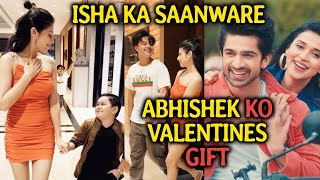 Isha Malviya Ka Valentines Day Par Saanware Reel | Abhishek Kumar