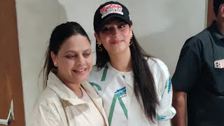 Isha Malviya With Her Mother At T-Series For Her New Song - Comment Your Views