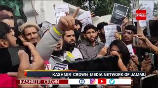 Protest in Jammu against Derogatory Remarks against prophet muhammad