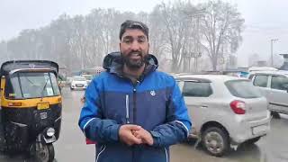 #snowfall  Started At  Srinagar. #Latest Weather update With Manzoor Dar.