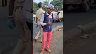 Common Man Youtuber Funny Reporting On Police | @smedia#cmtv_telugu_news