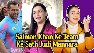 Salman Khan Ke CCL Team Ke Sath Judi Mannara Chopra | Mumbai Heroes
