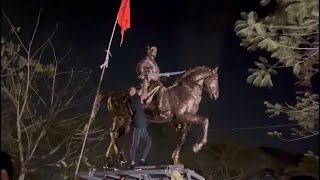 Chhatrapati Shivaji statue installed at Panjim
