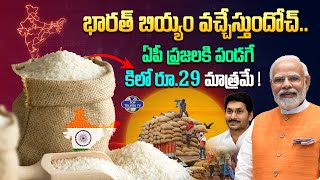 ఏపీ ప్రజలకి పండగే...త్వరలనే భారత్ రైస్ | Govt to Launch Bharat Rice at Rs 29/kg | BJP